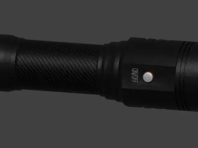 Lowpoly Flashlight for games Free low-poly 3D model