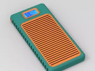 Power Bank 10K mah Enclosure Old Radio Style 3D print model