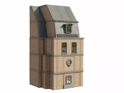 Haussmannien building 2 3D model