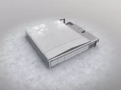 EGCC Airshed Low-poly 3D model