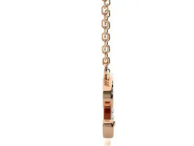 Taurus Zodiac Pendant Necklace 3dm stl render detail 3D print model
