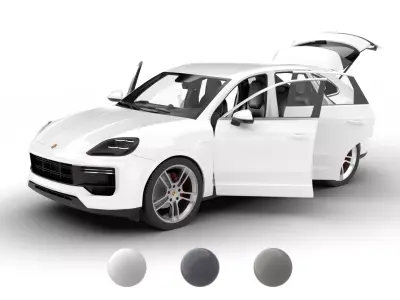 Porsche Cayenne Turbo E-Hybrid 2025 HQ 3d model 3D model