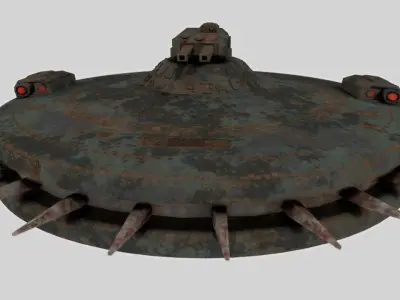 Science-fiction drone 3D model