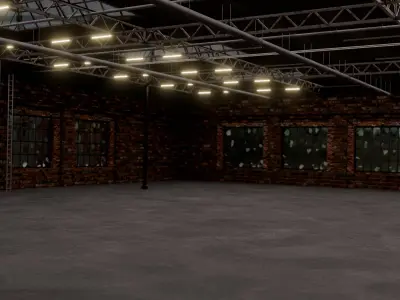Warehouse building 3D model