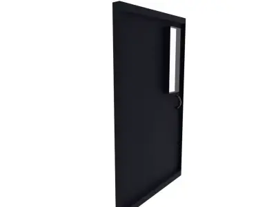 Metal door  Free low-poly 3D model