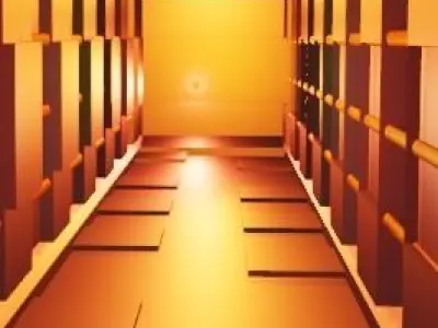 SciFi Hall way 3d Model 3D model