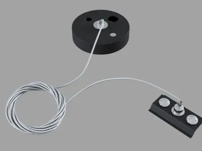 Track Lighting Accessory Track TRA001CW-11B Maytoni Technical Free 3D model