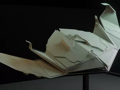 Low poly spaceship star wars Free low-poly 3D model