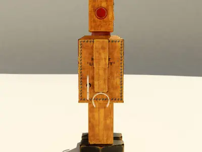 Toy Robot Liliput Low-poly 3D model