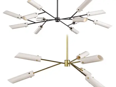 HIGH LINE CHANDELIER Low-poly 3D model