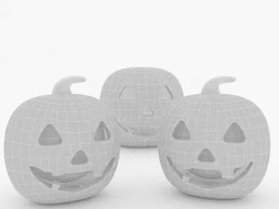 3D model Halloween pumpkins 3D model