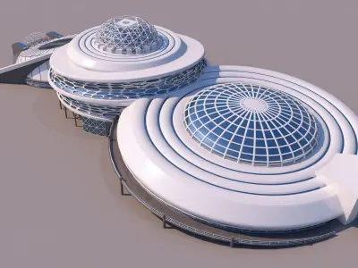 0098 - Organic Building 3D model