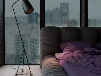 Hotel BedRoom 3D model