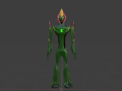 swampfire from ben 10 3D model