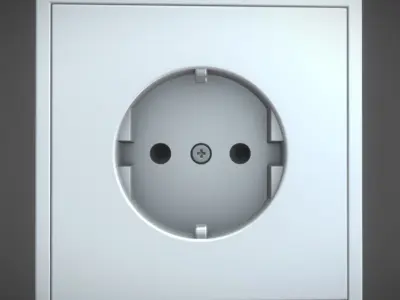 Sockets And Light Switches Low-poly 3D model