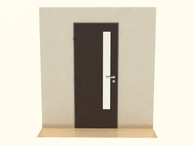 Wooden Door 3D model