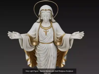 Divine Grace - Sacred Religious Sculpture Collection 3D Model Pack