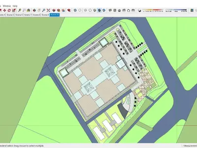 Sketchup Shopping Center 164 3D model
