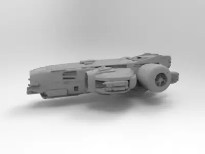 sci-fi spaceship  3D print model