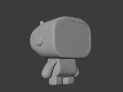 boop mini robot Low-poly 3D model