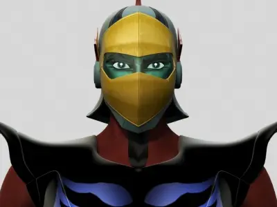 Duke Fleed Grendizer Low-poly 3D model