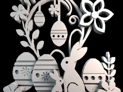 Easter decoration 3D print model