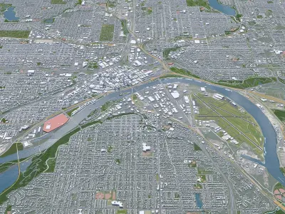 Saint Paul Minnesota USA Low-poly 3D model