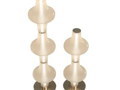 Giopagani    Baker Street Muse 3-Light Glass Floor Lamp 3D model