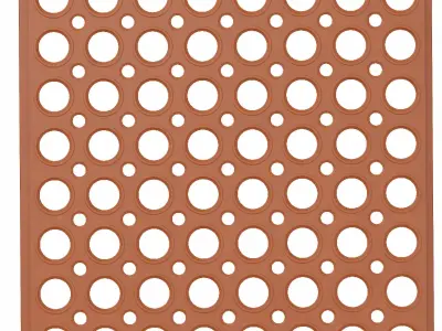 Door mat lowpoly 3d model Low-poly 3D model