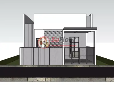 House 8x15m code 633 - Sketchup 3D model 3D model 3D model