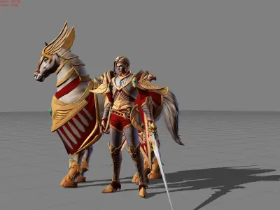 Leomord Triumph  Eagle Low-poly 3D model