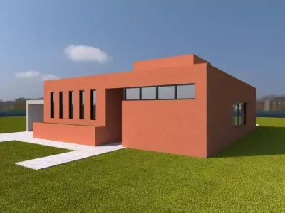 house 002 Free 3D model