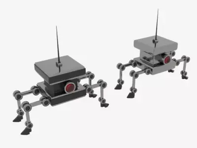 Cube Burger Bot model  3D model