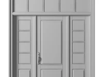 Entrance modern classic street Doors 3D model