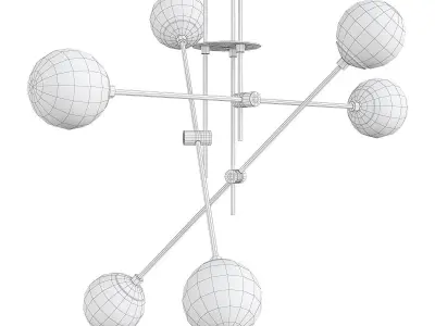 Contemporary Equipoise Ceiling Pendant Ligh Low-poly 3D model