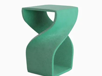 Twisted Stool for Childs 02 3D model