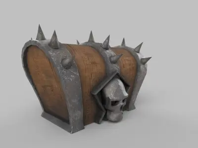 treasure box Low-poly 3D model