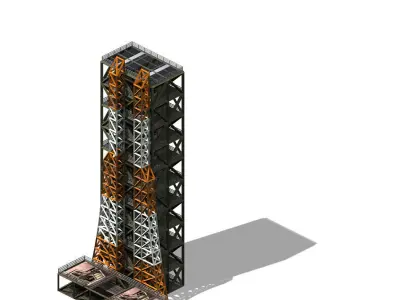 Future World - Rocket Launcher 02 3D model