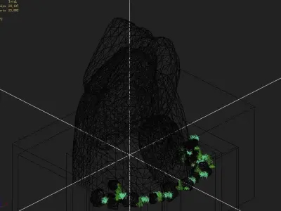 Explore the mountains - rock 013 3D model