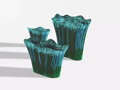 Alien Flora 1 - A collection of Alien plants Low-poly 3D model