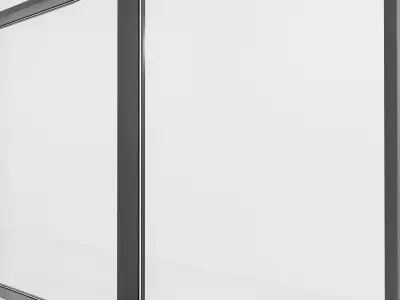 Panoramic glazing Stained glass 53 Low-poly 3D model