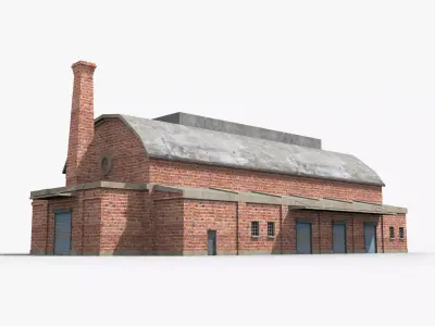Factory xx14 Low-poly 3D model