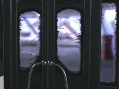 Front Shop Wood Kit Low-poly 3D model