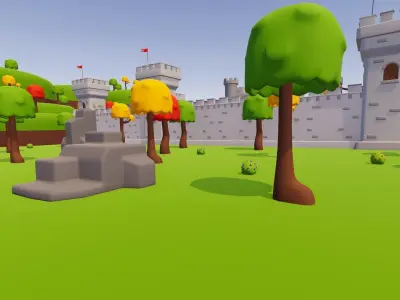 Kingdom - Stylized Low Poly Asset Pack by Ake Low-poly 3D model