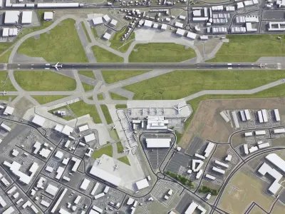 Aberdeen Airport Low-poly 3D model