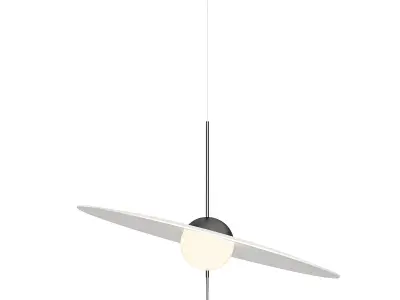 Mono Led Aluminium Pendant 3D model