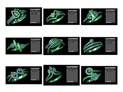 194 LIGHT WEIGHT LADIES RING 2 GRAMS 3D print model
