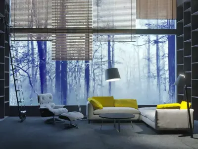 Living room v2 3D model