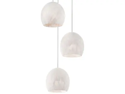 Arica Round Chandelier 3 Light 3D model
