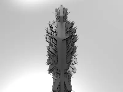 Pharaohs Ship Tower return 4 3D model